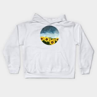 Sunflower Field Kids Hoodie